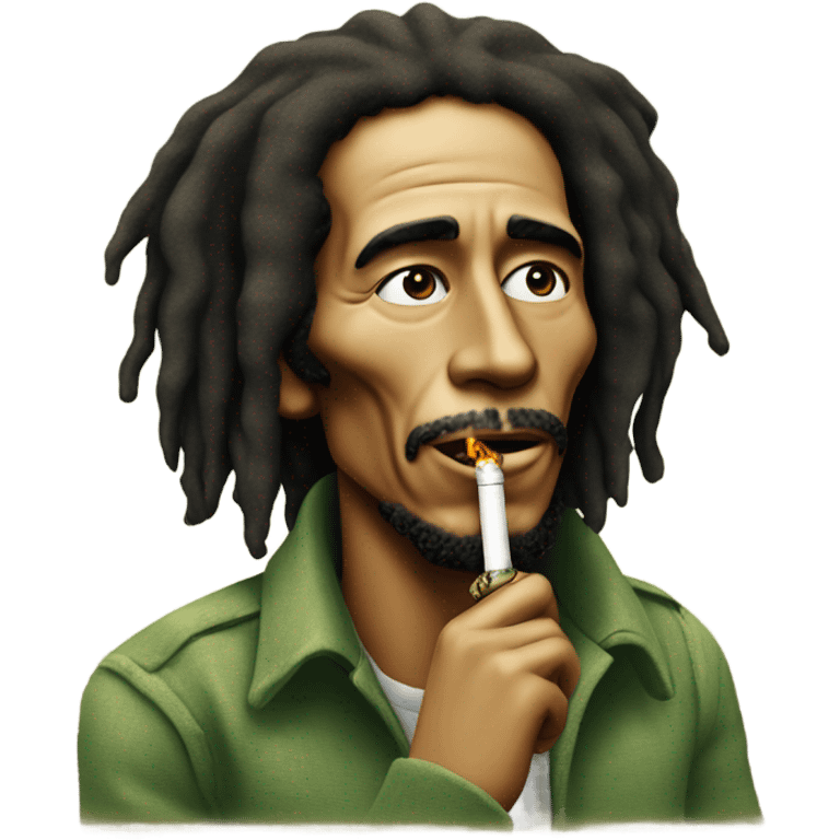 bob marley smoking joint emoji