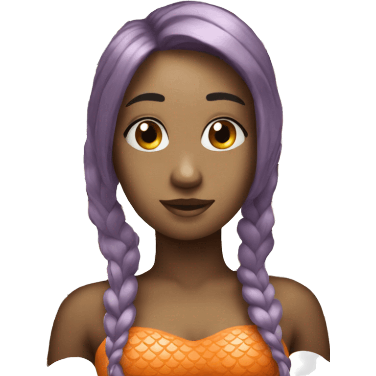 mermaid orange emoji