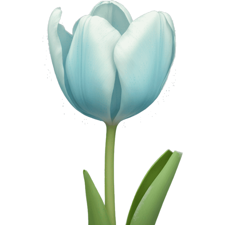 light blue tulip emoji