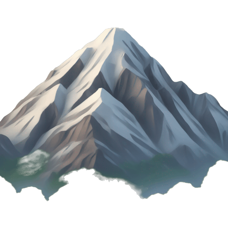 Mountain with background emoji