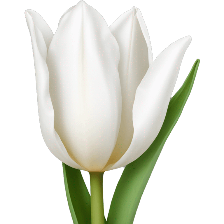 white tulip emoji