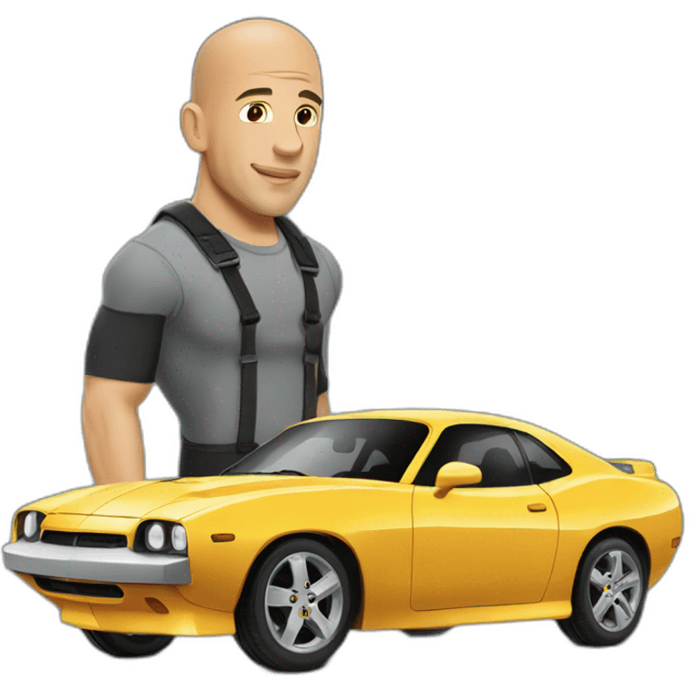 Vin diesel repair à car emoji