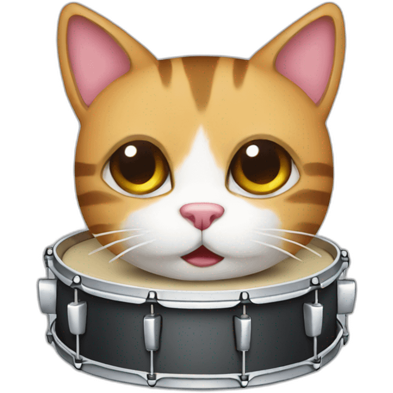 drums cat emoji