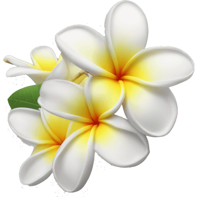 Plumeria flower emoji