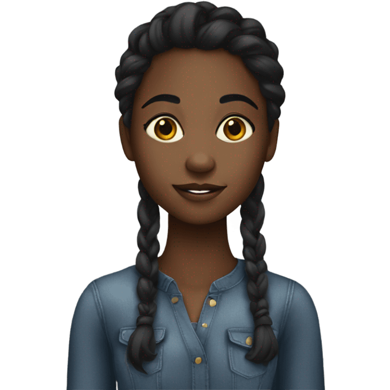 Black girl pretty emoji