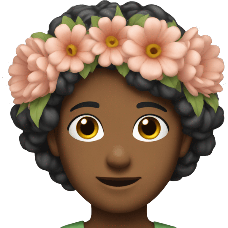 Flower crown emoji