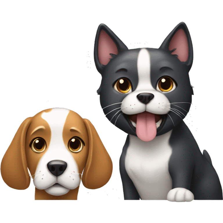 Dog and cat emoji