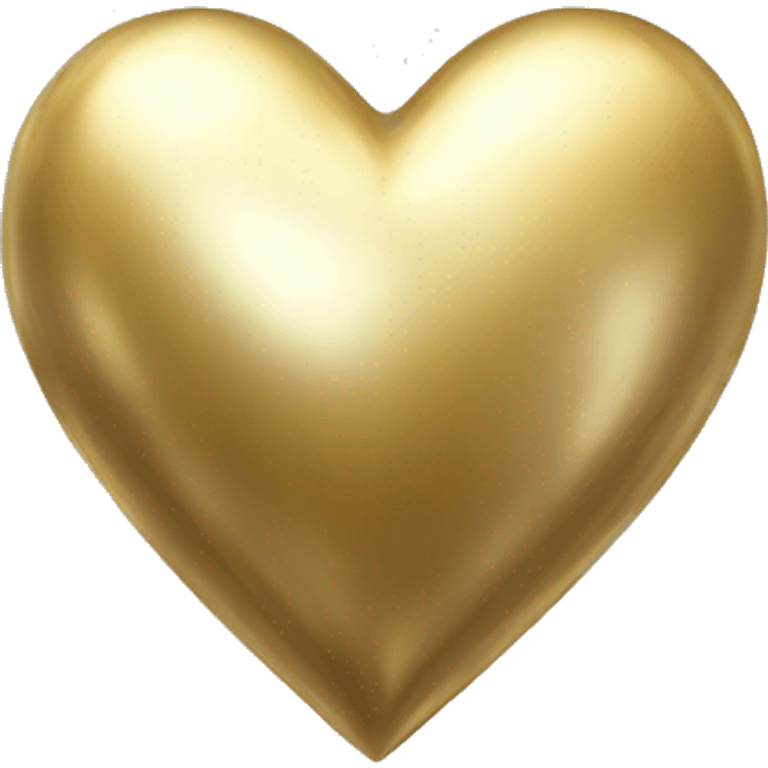 Shiny metallic heart  emoji