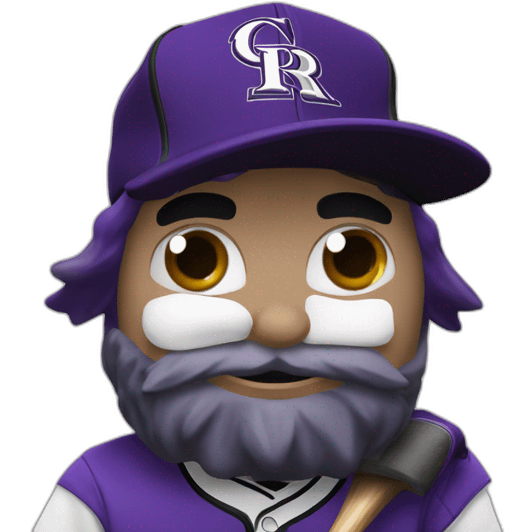 dinger colorado rockies mascot emoji