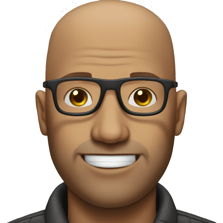 Bald Head Glasses Man Ugly emoji