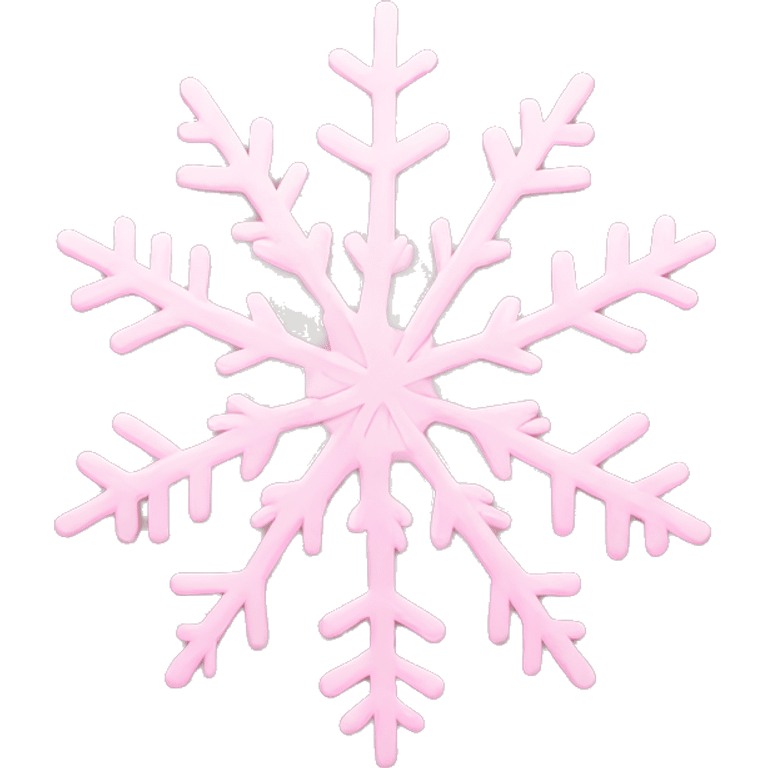 Light pink snowflake  emoji