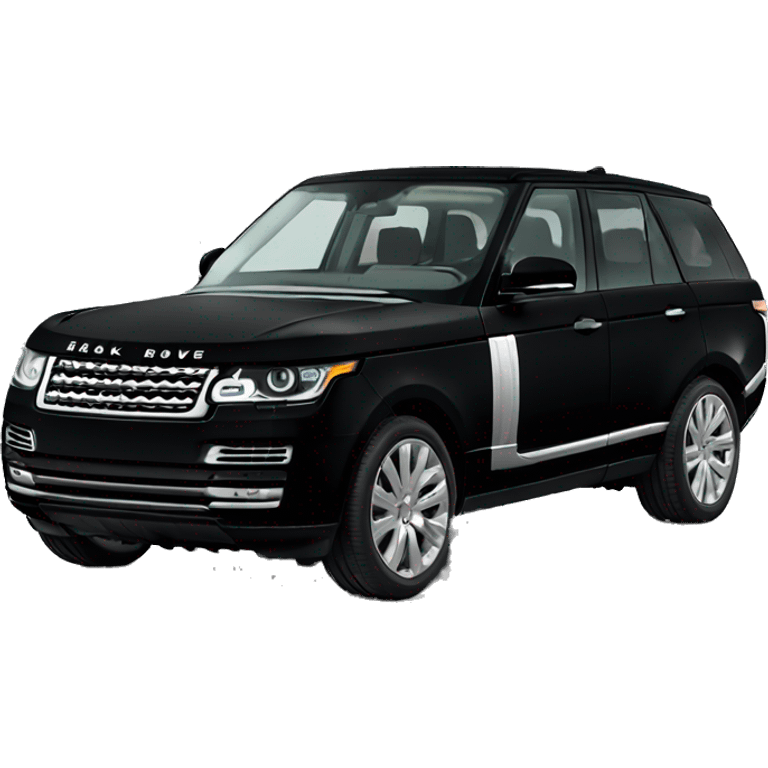 Black Range Rover  emoji