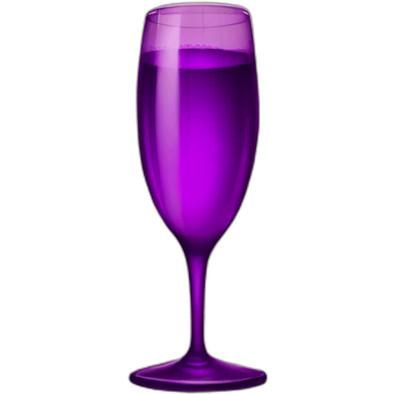 purple champagne glass cheers emoji