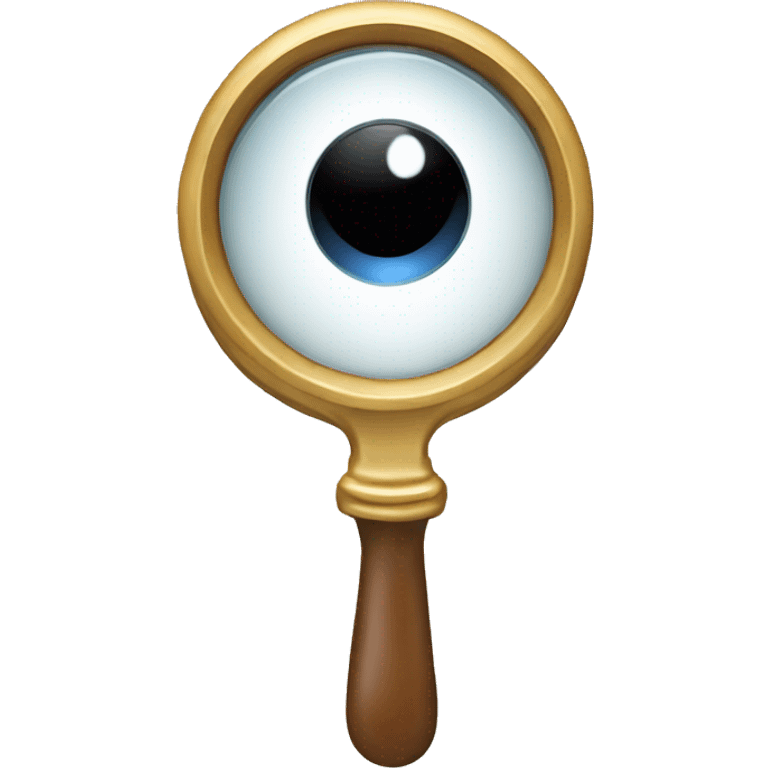 Magnifying glass with one eye  emoji