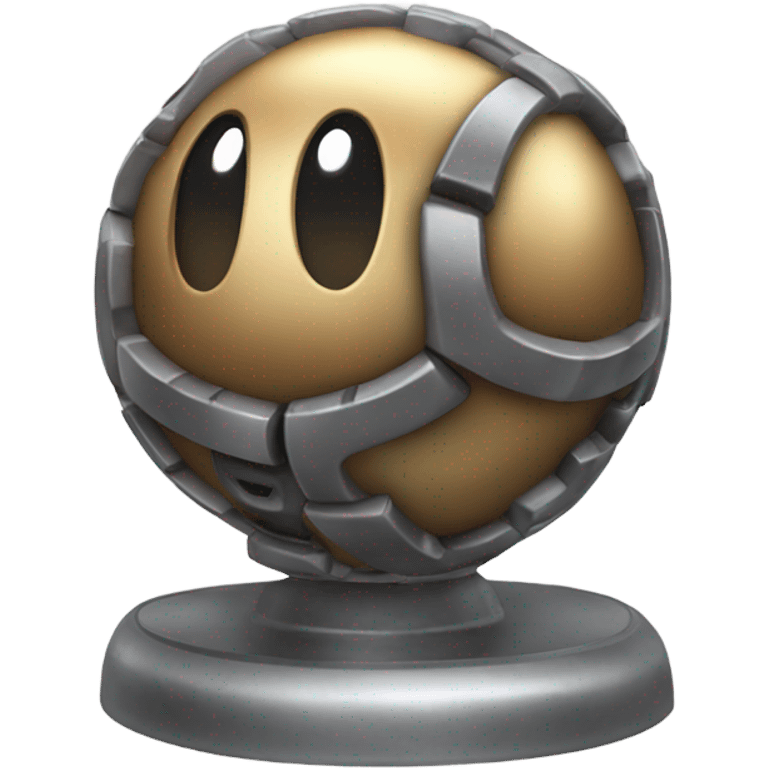 Metal Kirby ball with wheels emoji