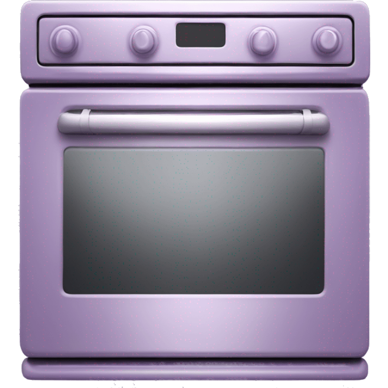 Realistic light purple oven isolated. emoji