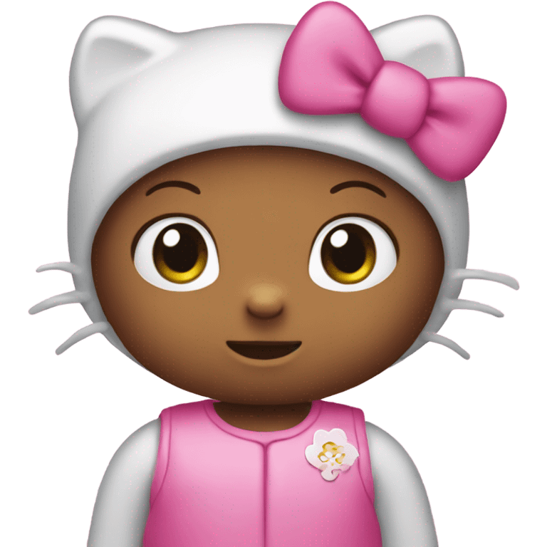 Pink hello kitty emoji