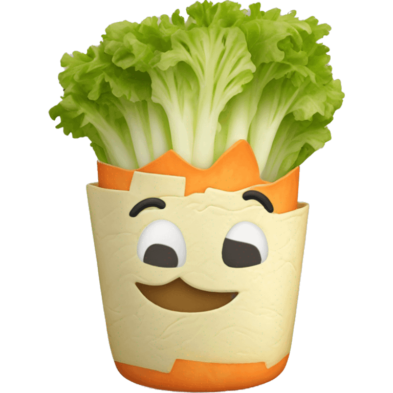 Happy coleslaw emoji