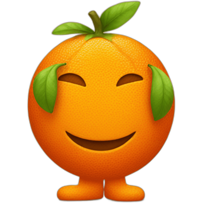 orange fruit man emoji