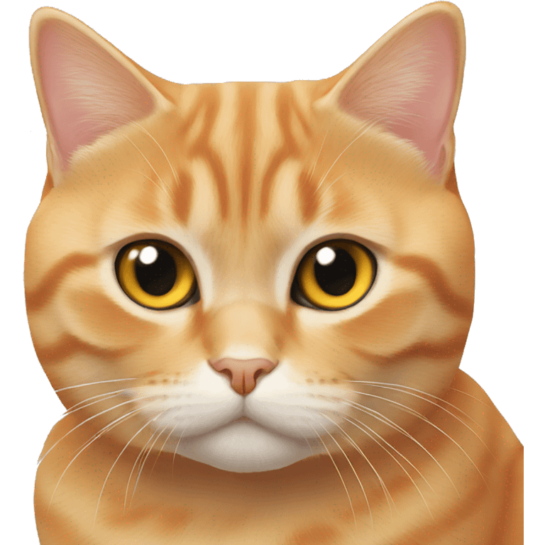 orange british shorthair cat emoji