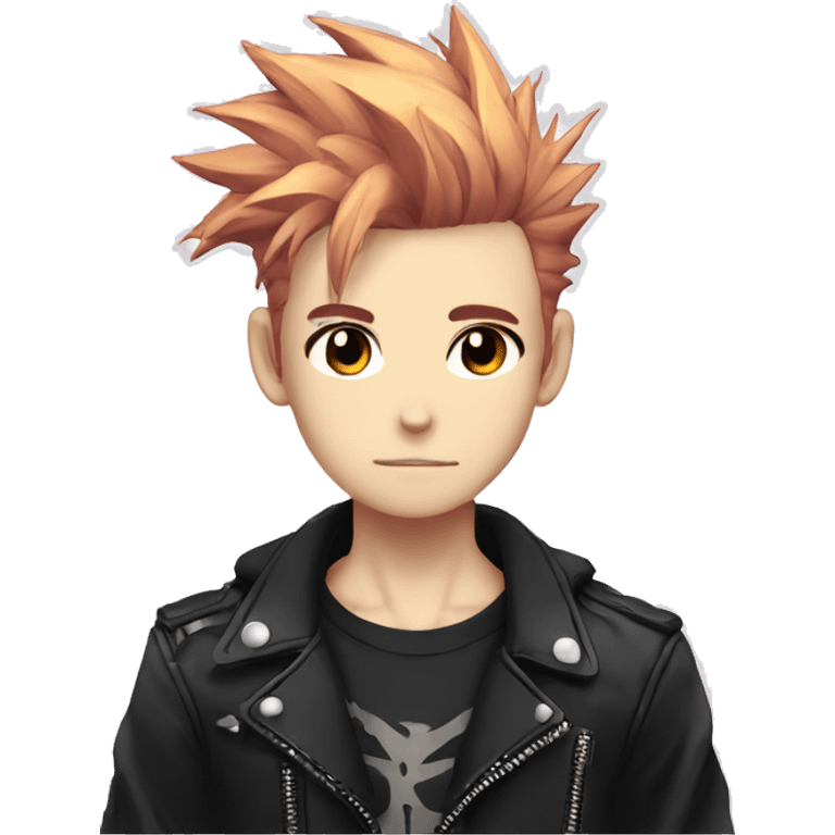 Cute Edgy Attractive Anime Punk Male Character emoji