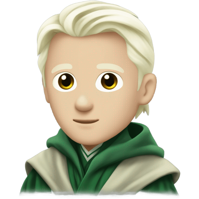 Draco Malfoy in Slytherin clothes emoji