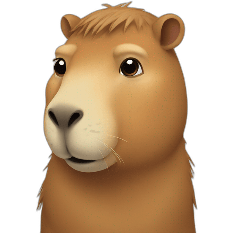 Sad capybara emoji