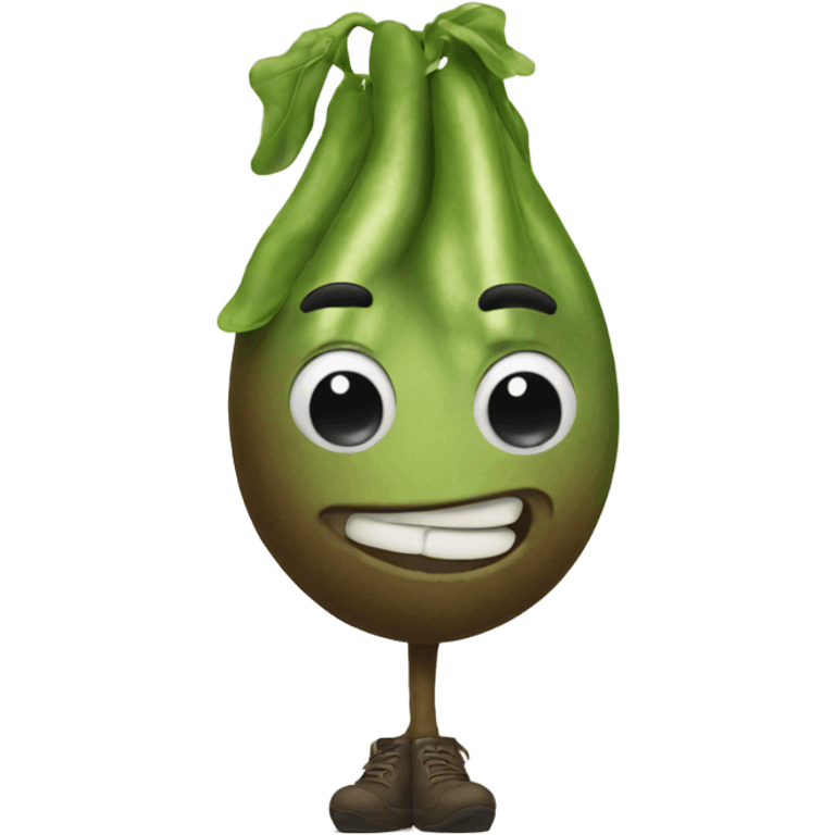 Stinky bean man emoji