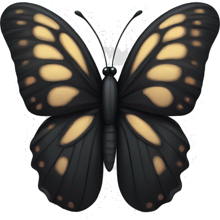 Black butterfly  emoji