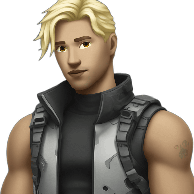 cyberpunk blonde man emoji