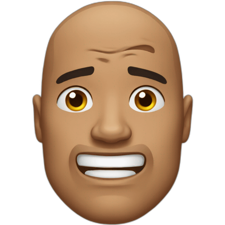 Dwayne Johnson face crying emoji emoji