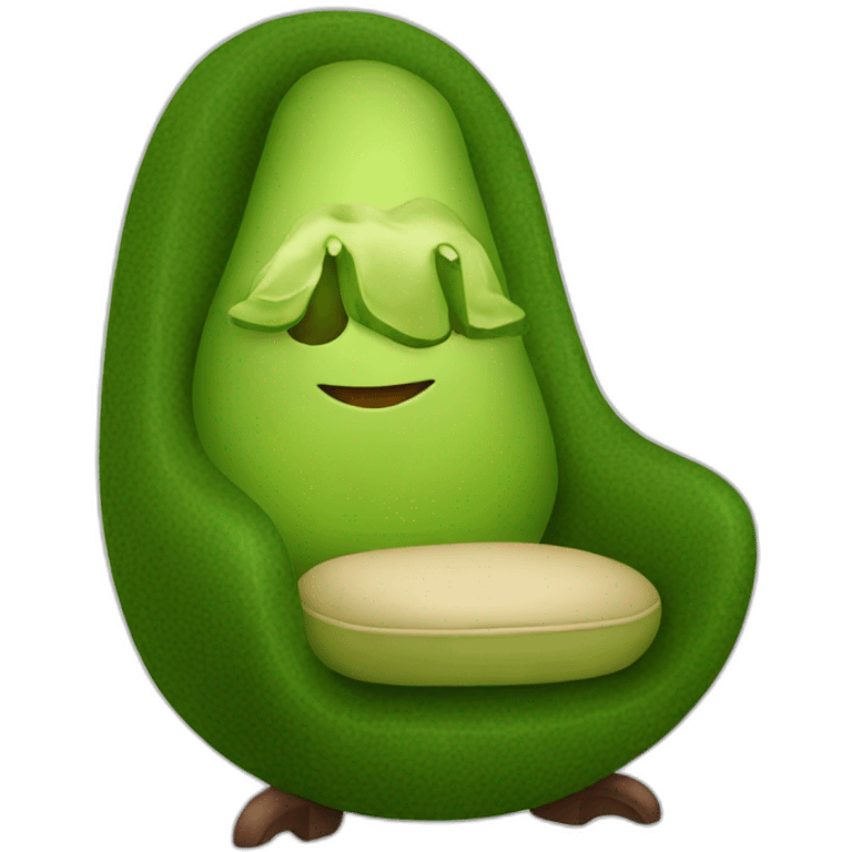 Avocado-armchair emoji