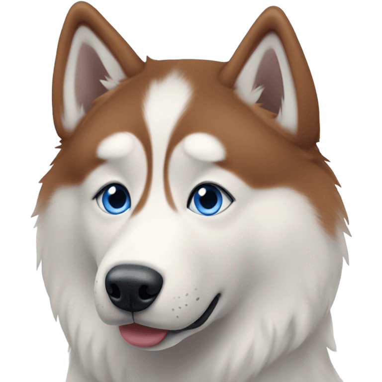 Red husky  emoji