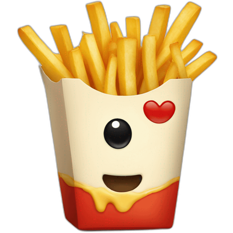 Cheese french fries emoji