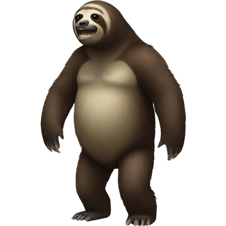 giant sloth entire body emoji