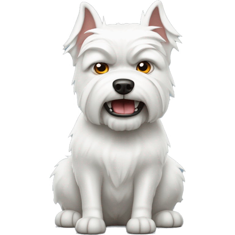 white Scotty dog angry emoji