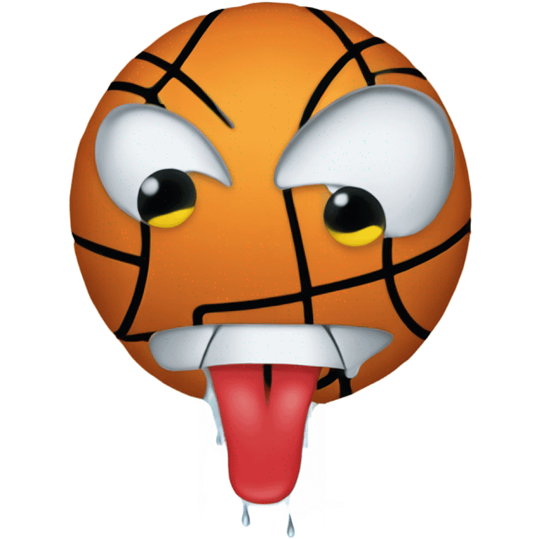 Sad basketball emoji