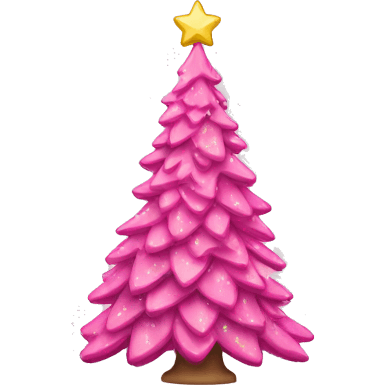 pink Christmas tree emoji