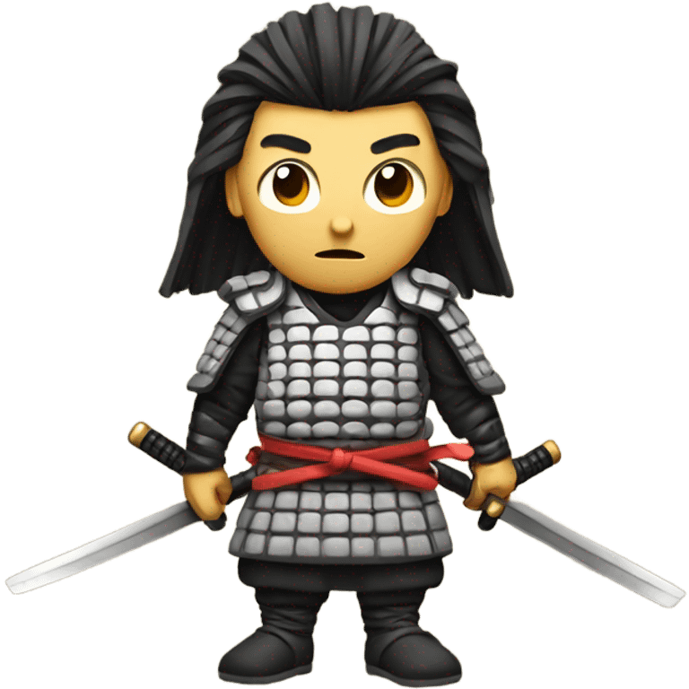 Samurai with swords emoji