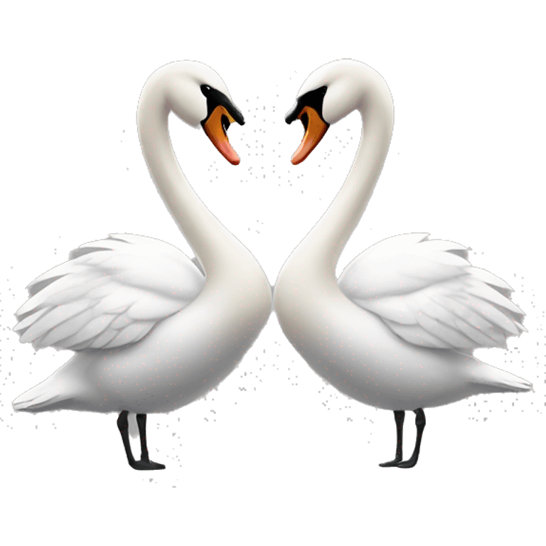 Swan couple  emoji