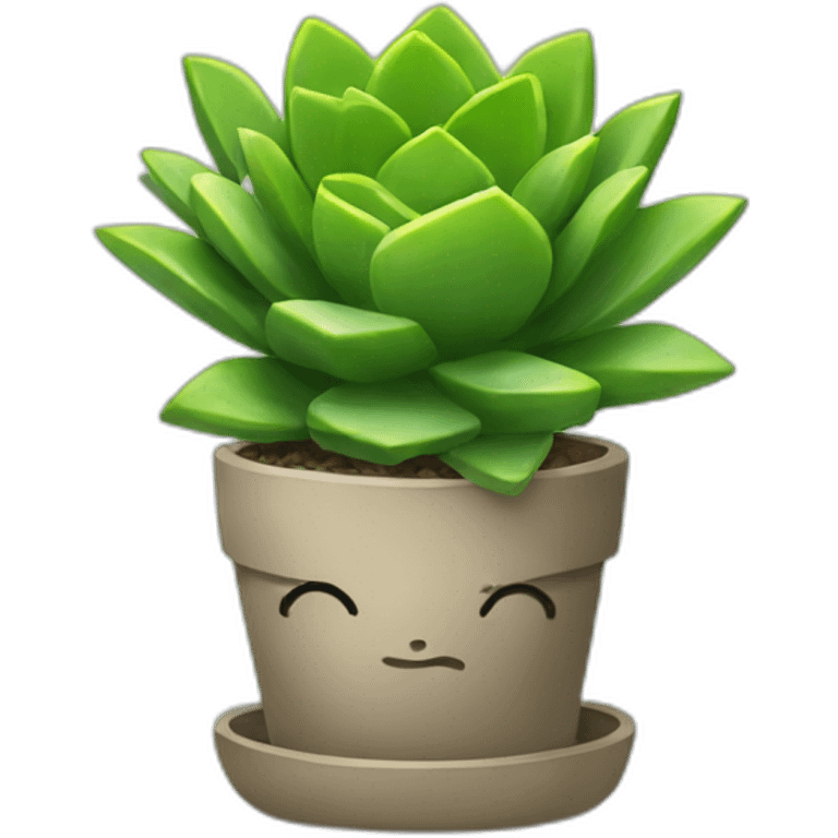 Succulents in the office emoji