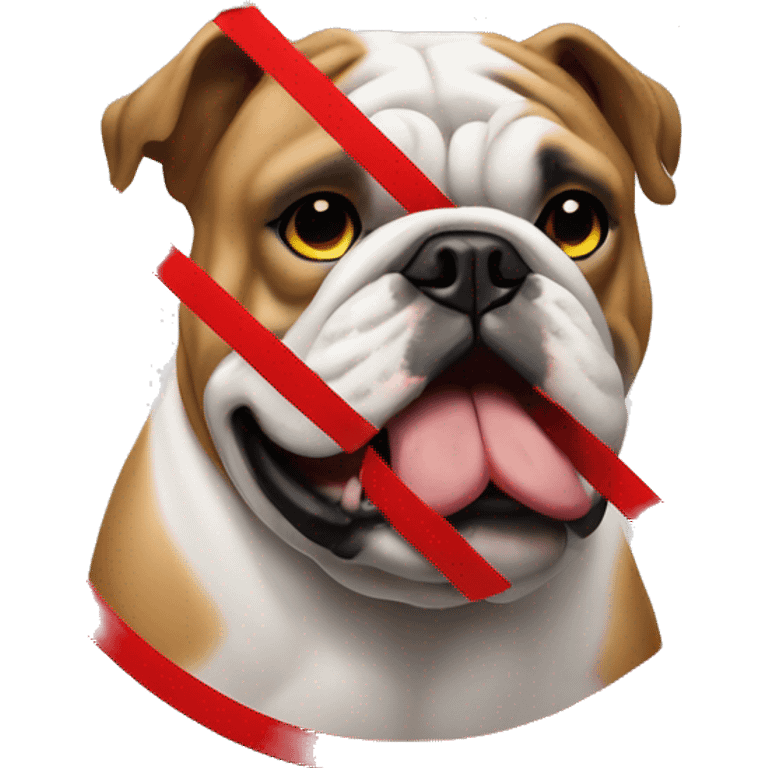 english bulldog no entry emoji