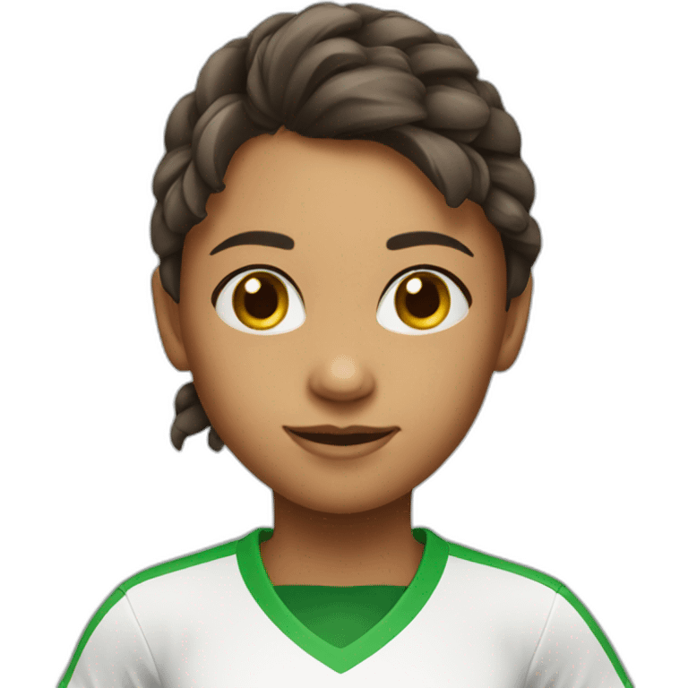 Soccer player girl emoji