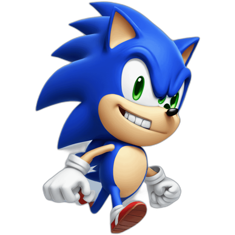 sonic the hedgehog with teeth emoji