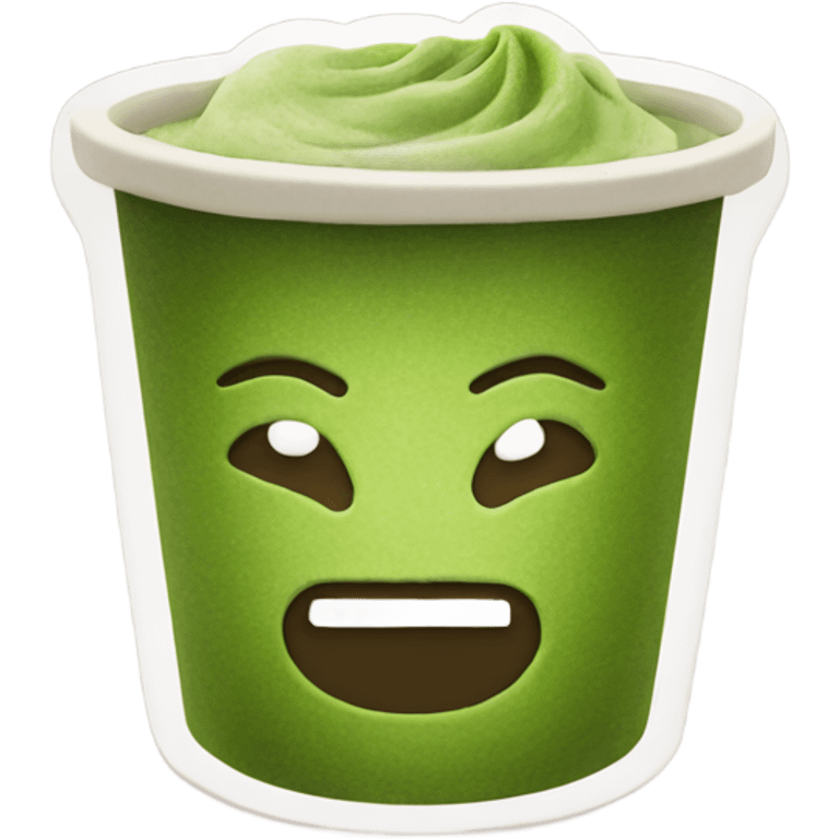 matcha in a handmade cup emoji