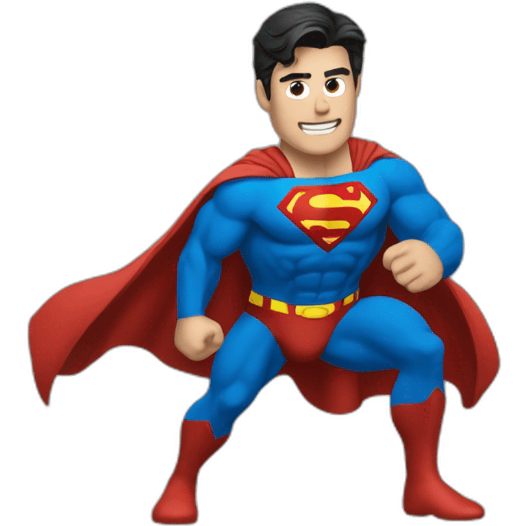 Superman qui rigole emoji