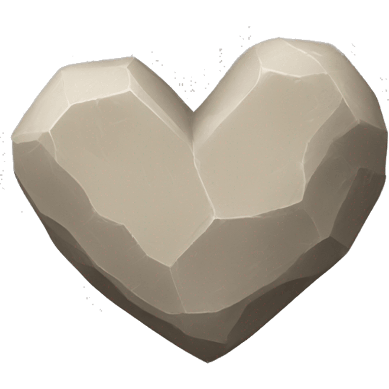 Piedra corazón piedra emoji