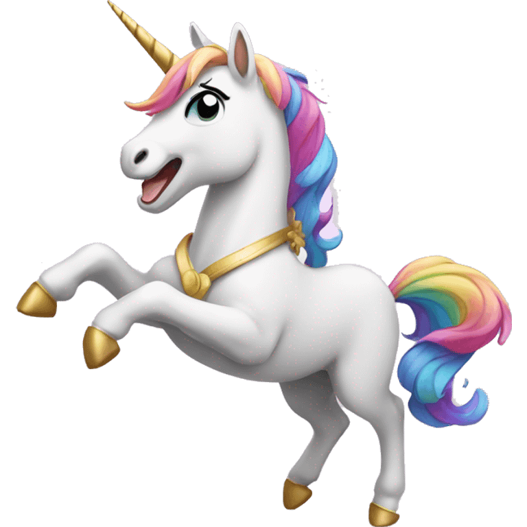 Unicornio bailando emoji