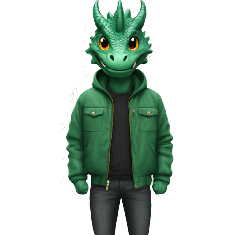 Drachen mit Supreme Jacke  emoji