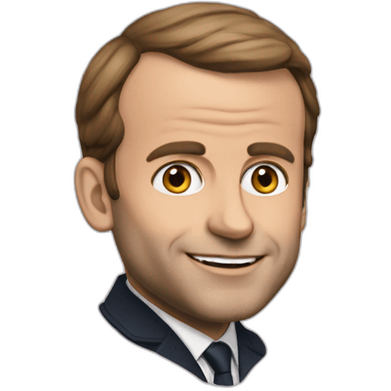 Macron avec Mac emoji